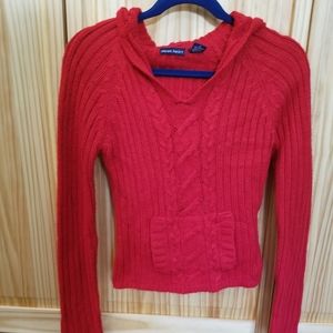Derek Heart Red Hoodie Sweater